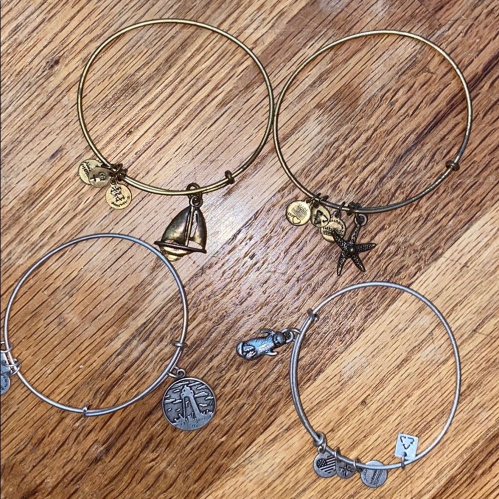 4 Alex and Ani Bracelets
